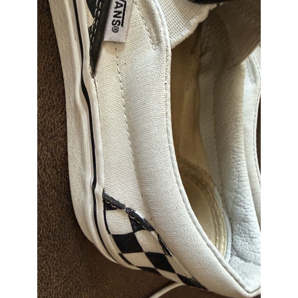 Vans Checkered Hand painted Butterfly Monarch Sneakers Women Slip On Shoe 9.5m - Picture 8 of 15